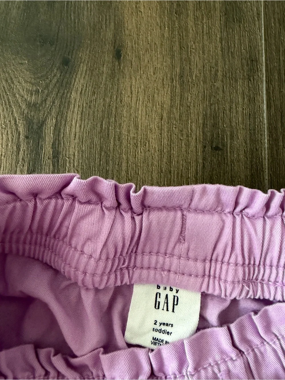 BabyGAP Lavender Ruffle-Hem Drawstring Shorts
